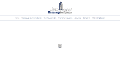 Desktop Screenshot of mississaugatownhomes.com